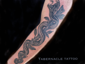 Snake tattoo, Hebi tattoo, Caduceus tattoos